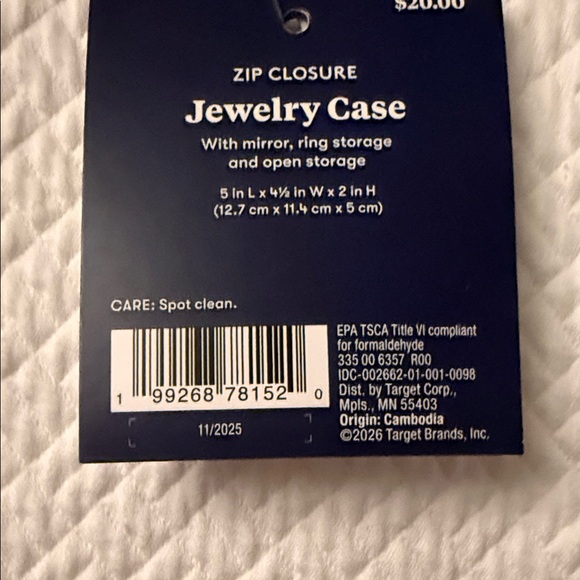 Roller Rabbit Heart Pattern Jewelery Case - Picture 5 of 7